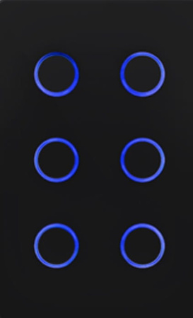 Panneau de boutons-poussoirs DALI-2 avec pont de fils