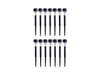 Lot de 14 lampes solaires LED 0.6W 6000K blanc froid IP44 plastique