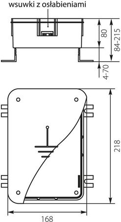 Boîte de connexion éclair PZO INOX 168x218