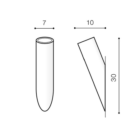 Applique extérieure jardin Torch blanc Azzardo GW-609-WH
