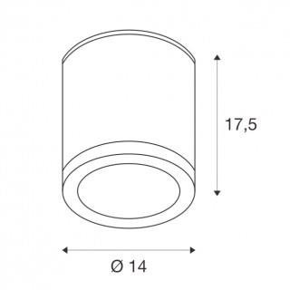 POLE PARC plafonnier extérieur, anthracite, LED, 28W, 3000K, IP44, SLV