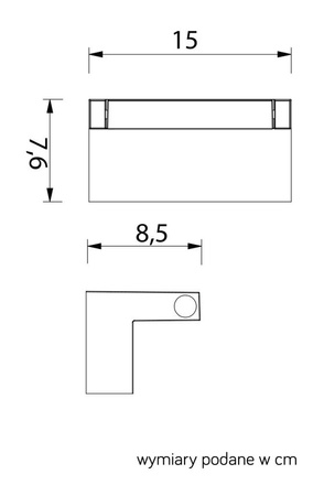 Luminaire de façade Rota RT-K100 18 x SMD LED, 10 W, 230 V, SU-MA