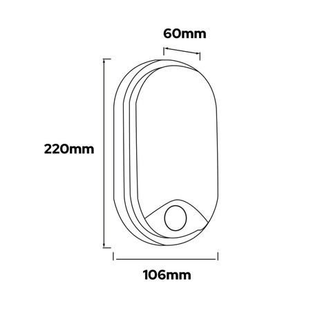 Luminaire industriel PALERMO 15W 1200lm 3CCT IP54 blanc | HOROZ