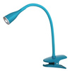 Lampe de bureau à clip JEFF LED bleu 4.5W 3000K 330lm IP20 Rabalux