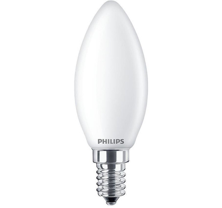 Ampoule LED B35 E14 4.3W=40W 2700K warm WW 470lm bougie Philips
