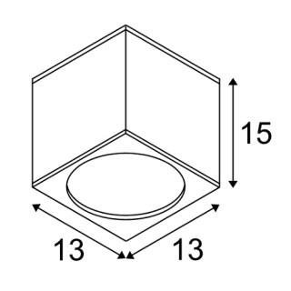 BIG THEO plafonnier extérieur, blanc, LED, 21W, 3000K, IP44, SLV