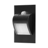 DRACO LED NEW 1,5W, luminaire encastré pour escaliers, 12VDC, 30lm, 4000K, noir, détecteur de mouvement et de crépuscule