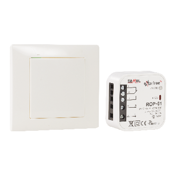 Kit de commande sans fil; EXTA FREE; IP20; -10÷55°C; 868,32MHz; RZB-01 ZAMEL
