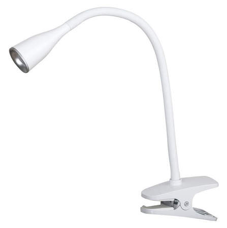 Lampe de bureau clip JEFF LED blanche 4.5W 3000K 330lm IP20 Rabalux