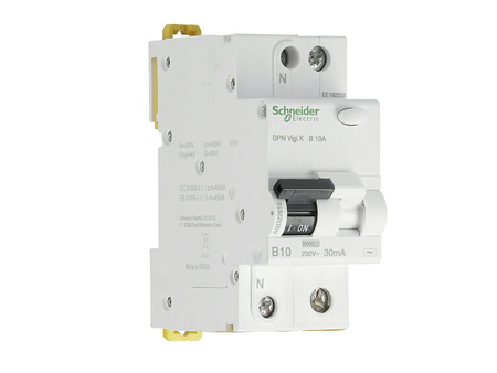 Interrupteur différentiel; Icourant: 10A; Idiffér: 30mA; DIN; IP20; A9D22610 SCHNEIDER ELECTRIC