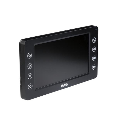 Moniteur vidéo avec touches tactiles, écran 7", DVR, noir, VP-829B, entra Zamel