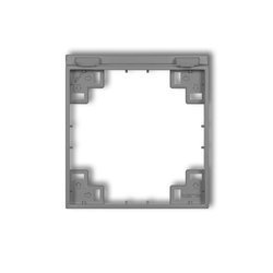 Cadre intemédiaire pour prises d'étanche avec terre SCHUKO gris mat