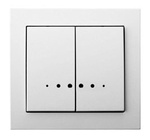 <p><strong>Interrupteur double allumage avec rétro-éclairage orange, blanc Ospel Kier ŁP-2WS/00<br /> </strong><br /> Courant nominal: 10AX<br /> Tension nominale: 250V<br /> Degré de protection: IP20 <br /> Montage de l'appareil: Enc