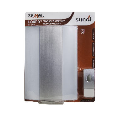 Sonnette sans fil à piles LOOPO étanche, portée 100m, ST-366, sundi Zamel