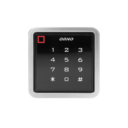 Serrure à code avec lecteur de carte et de porte-clés de proximité, IP68, anthracite, 1 relais 3A Orno