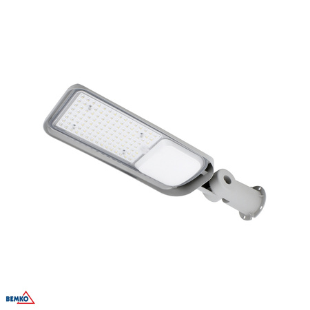Lampadaire LED JAZMIN 100W 4000K neutre 13500lm IP65 gris clair Bemko