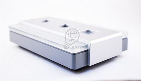 GLASSO 8V gong bicolore, argent, GNT-248-SRB, sundi Zamel