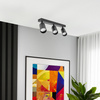 Plafonnier spot pour plafond 3xGU10 noir MALGA 3 Edo Solutions