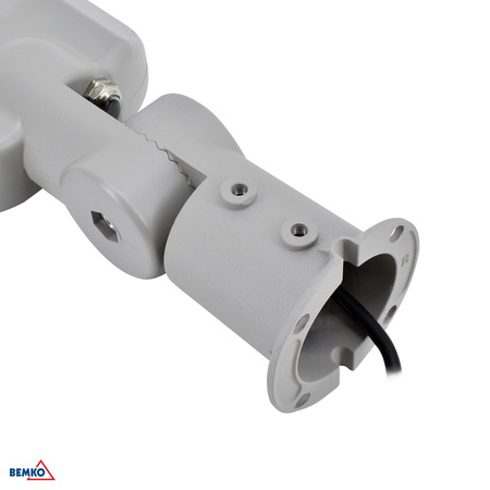 Lampadaire LED JAZMIN 100W 4000K neutre 13500lm IP65 gris clair Bemko