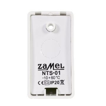Capteur: température; NTC; 10kΩ; 40x60x35mm; Montage: mural; NTS-01 ZAMEL