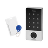 Serrure à code à écran tactile avec lecteur de carte de proximité et de porte-clés, lecteur d'empreintes digitales et bouton de sonnerie, IP68, 2 relais 3A