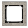 Cadre simple universel béton (cadre gris clair, fond noir) gris clair Karlik Deco 27-12-DRB-1