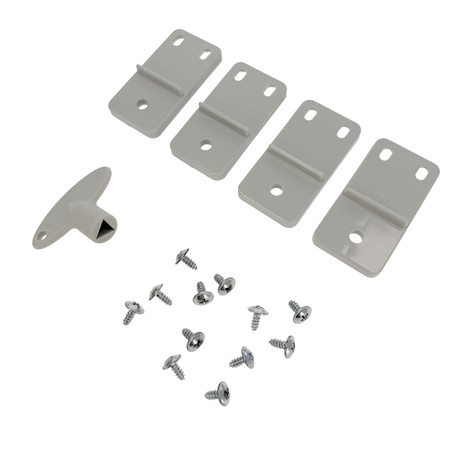 Coffret électrique ABS 300x400x210 avec plaque de montage galvanisée (porte transparente) | 800.701.006 | HOROZ