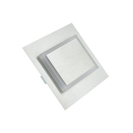 DECO argent/blanc LED 75mm 0.6W 15lm 6500K IP20 230V luminaire pour escalier Milagro EKS4444