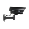 Caméra de surveillance CCTV factice, alimentée par batterie, noire