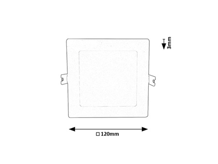 Shaun2 Luminaire encastré 6 W 4000 K 430 lm IP20 blanc 71237 Rabalux
