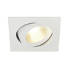 CONTONE encastré de plafond intérieur, carré, inclinable, blanc, LED, 16W, 2000K-3000K, Dim to warm, variable Triac, SLV