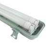 Kit luminaire hermétique + 2x tube LED G13 9W 6500K blanc froid 900lm 60cm IP65 Eco Light