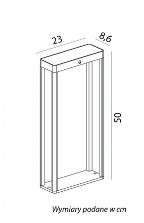 Arma Solar ARS-500SL poteau de jardin LED 2W, SU-MA