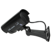 Caméra de surveillance CCTV factice, alimentée par batterie, noire