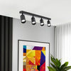 Plafonnier spot pour plafond 4xGU10 noir MALGA 4 Edo Solutions